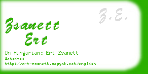 zsanett ert business card